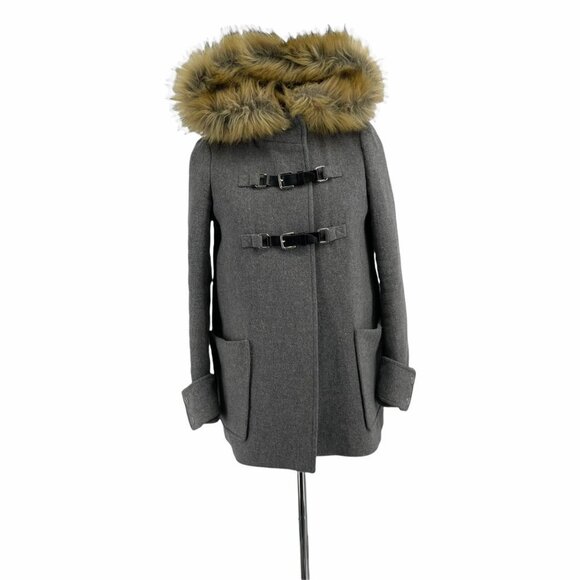 Maje designer coat Gray wool coat 36 small - Picture 4 of 9